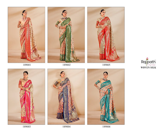 Satrangi Silk Rajpath Tissue Sarees Wholesaler Ahmedabad