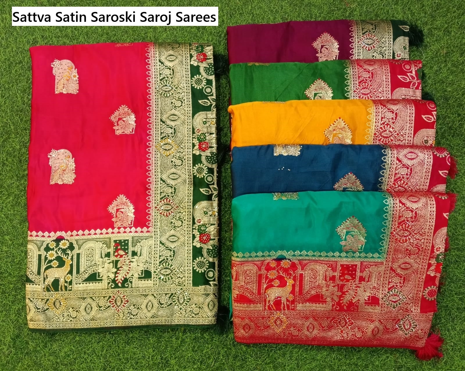 Sattva Satin Saroski Saroj Sarees Supplier