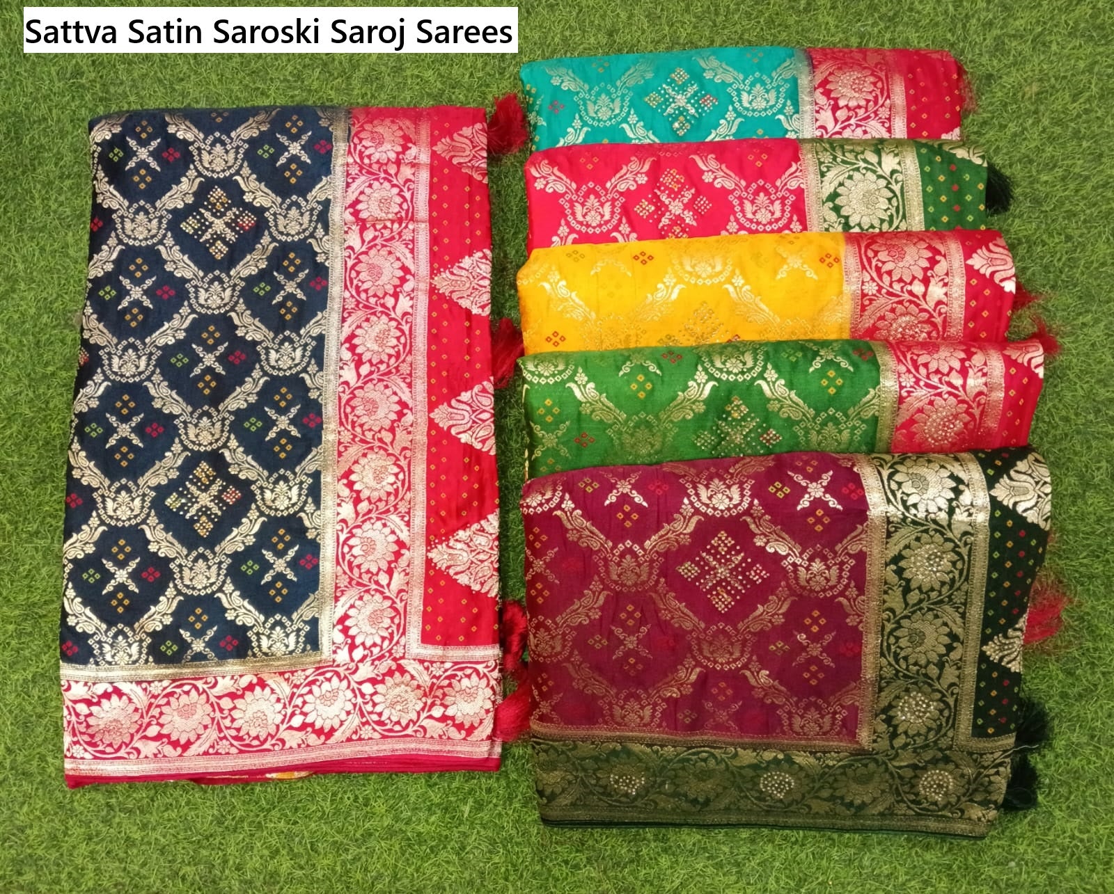 Sattva Satin Saroski Saroj Sarees Supplier