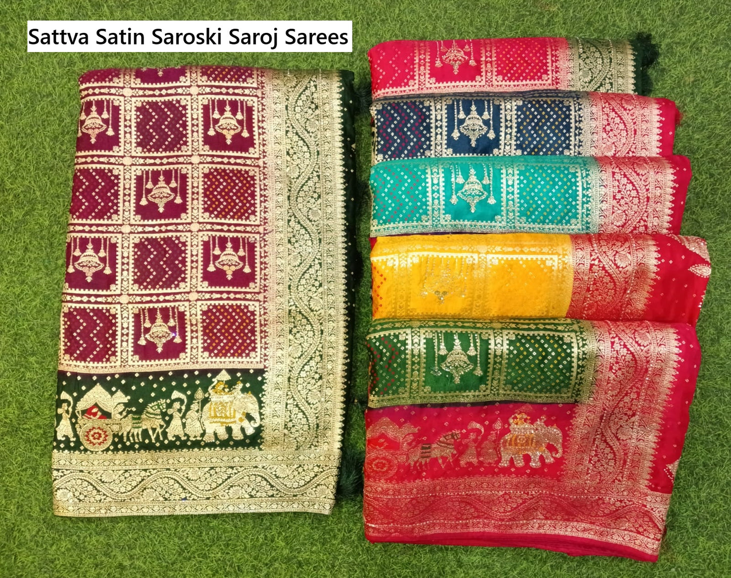 Sattva Satin Saroski Saroj Sarees Supplier