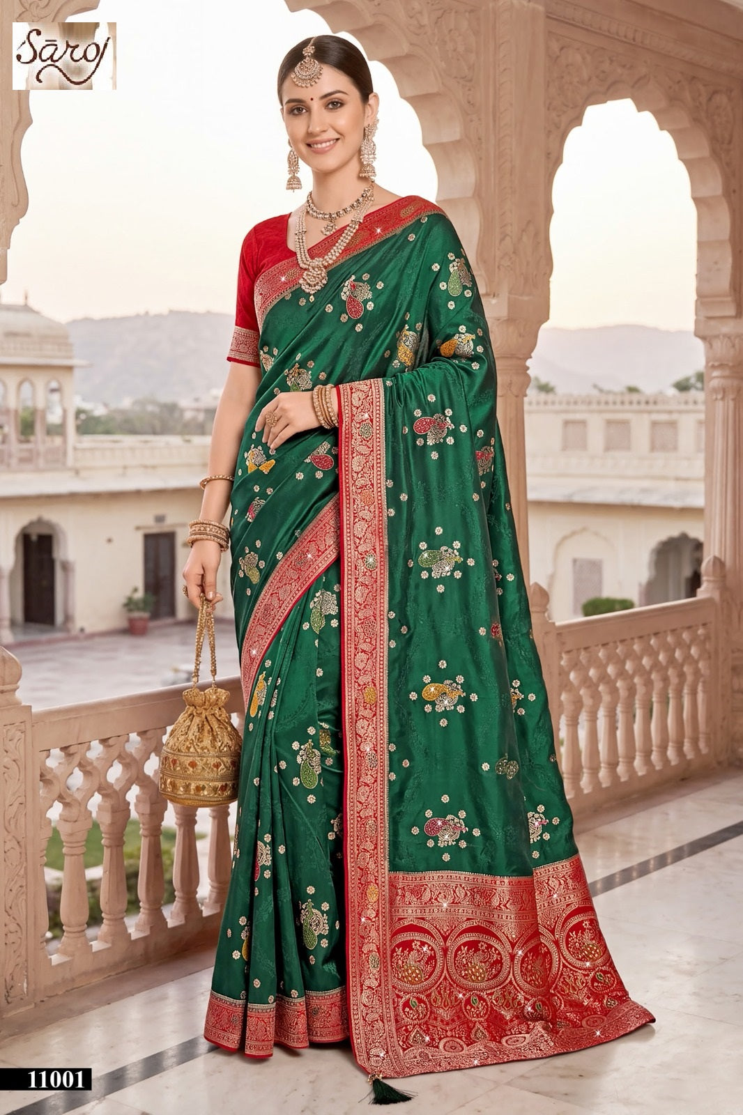 Sattva Satin Siroski Vol 11 Saroj Sarees Exporter Gujarat