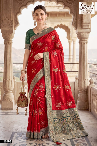 Sattva Satin Siroski Vol 11 Saroj Sarees Exporter Gujarat