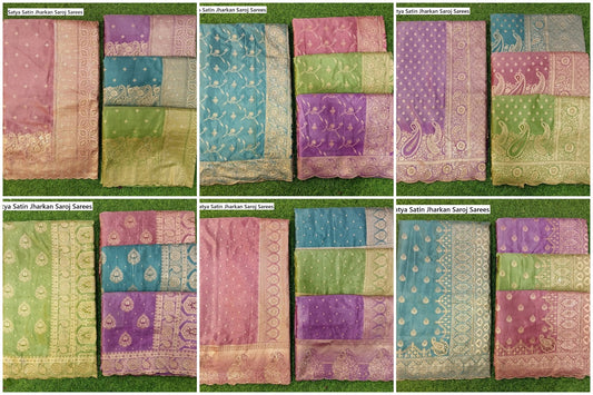Satya Satin Jharkan Saroj Sarees Manufacturer