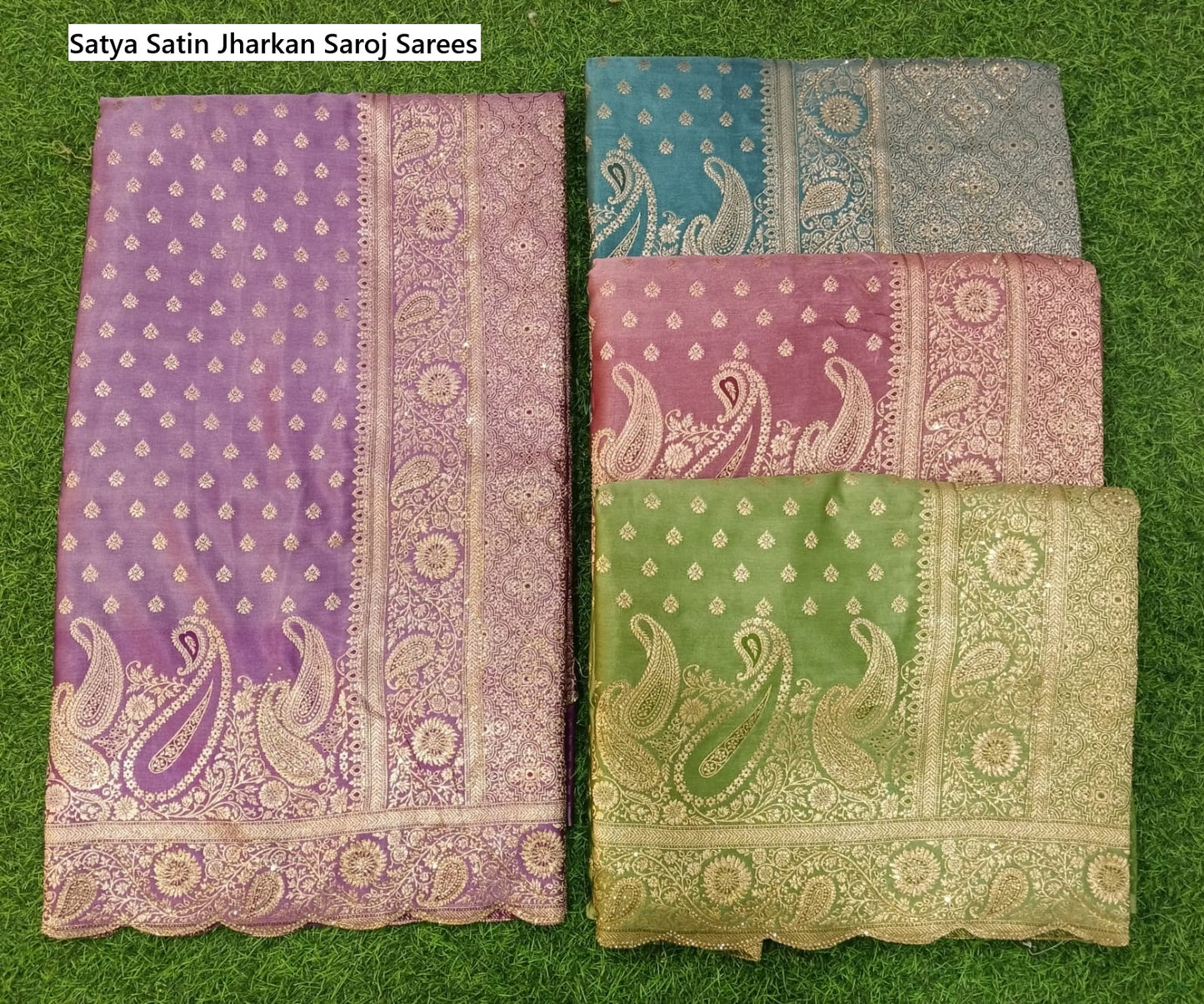 Satya Satin Jharkan Saroj Sarees Manufacturer