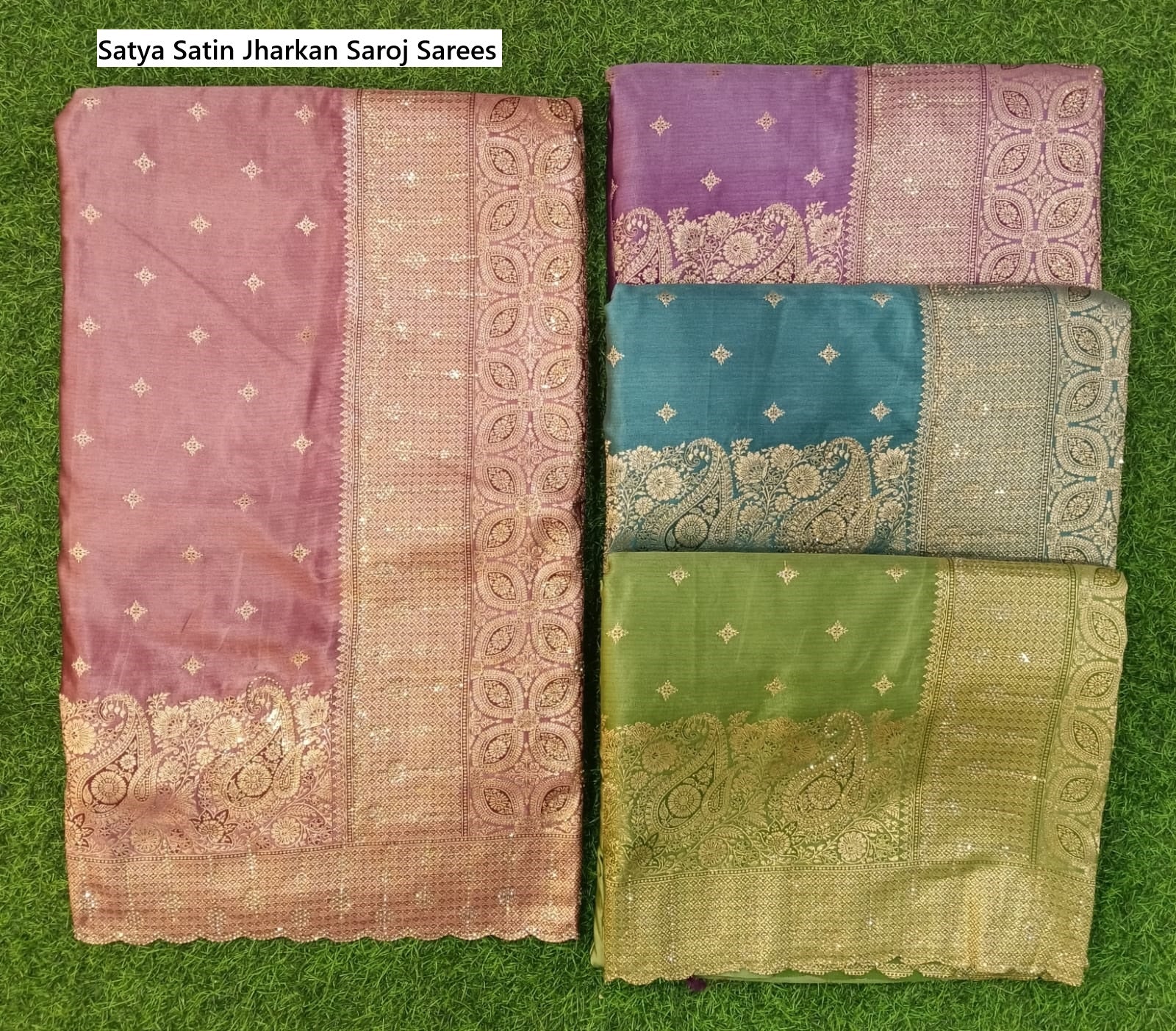 Satya Satin Jharkan Saroj Sarees Manufacturer
