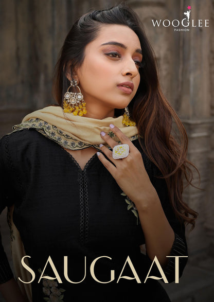 Saugaat Wooglee Viscose Weaving Readymade Pant Style Suits Supplier India