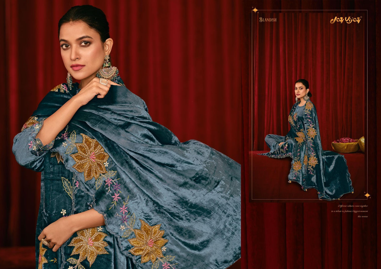 Saugat Jay Vijay Velvet Suits Manufacturer