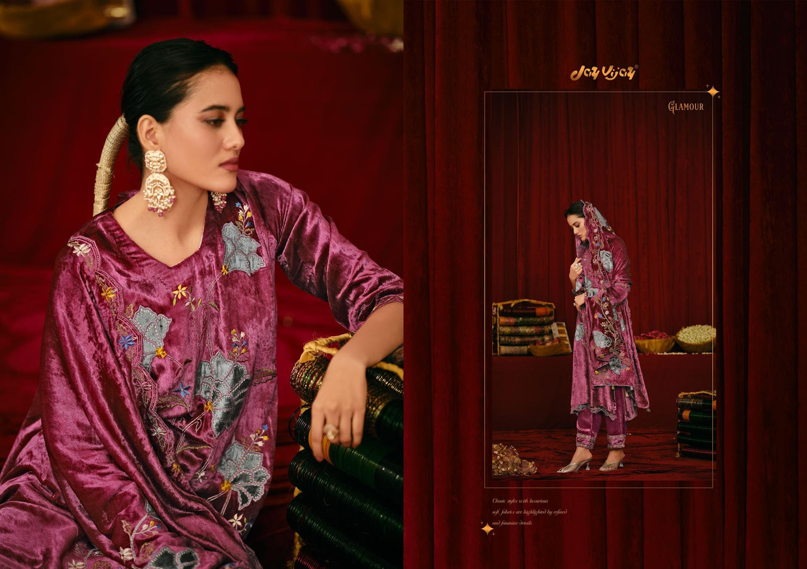 Saugat Jay Vijay Velvet Suits Manufacturer