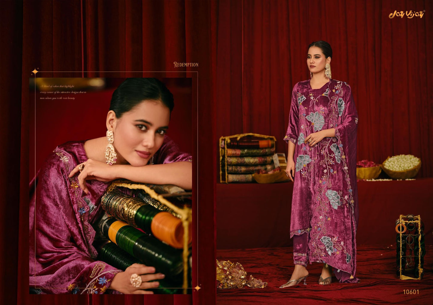Saugat Jay Vijay Velvet Suits Manufacturer