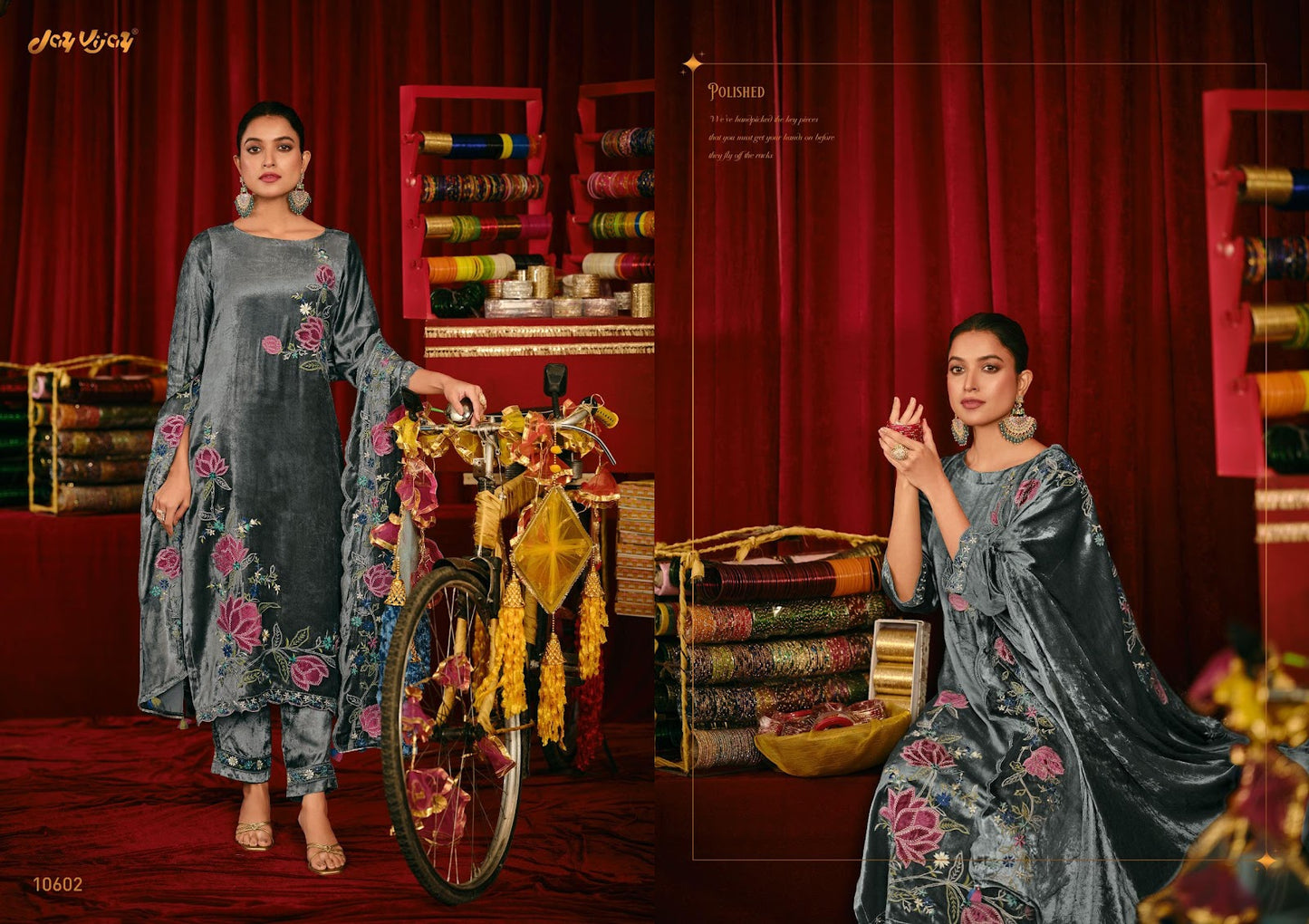 Saugat Jay Vijay Velvet Suits Manufacturer