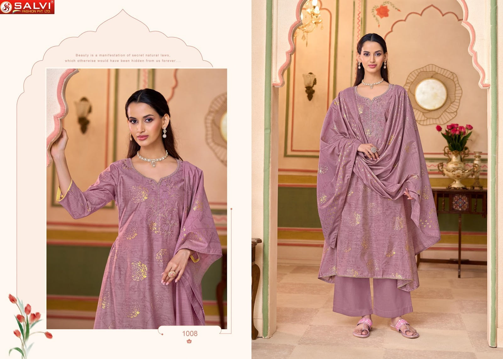 Saumya Silk Salvi Fashion Modal Pant Style Suits Manufacturer