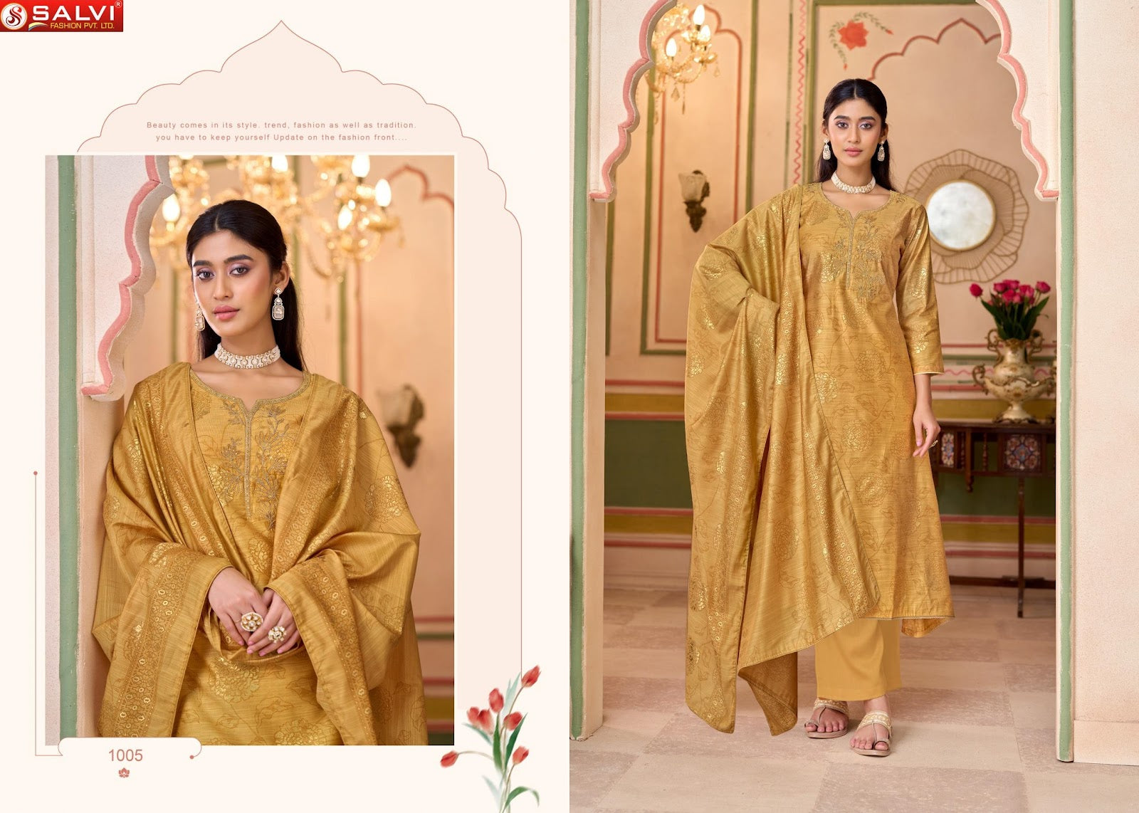 Saumya Silk Salvi Fashion Modal Pant Style Suits Manufacturer