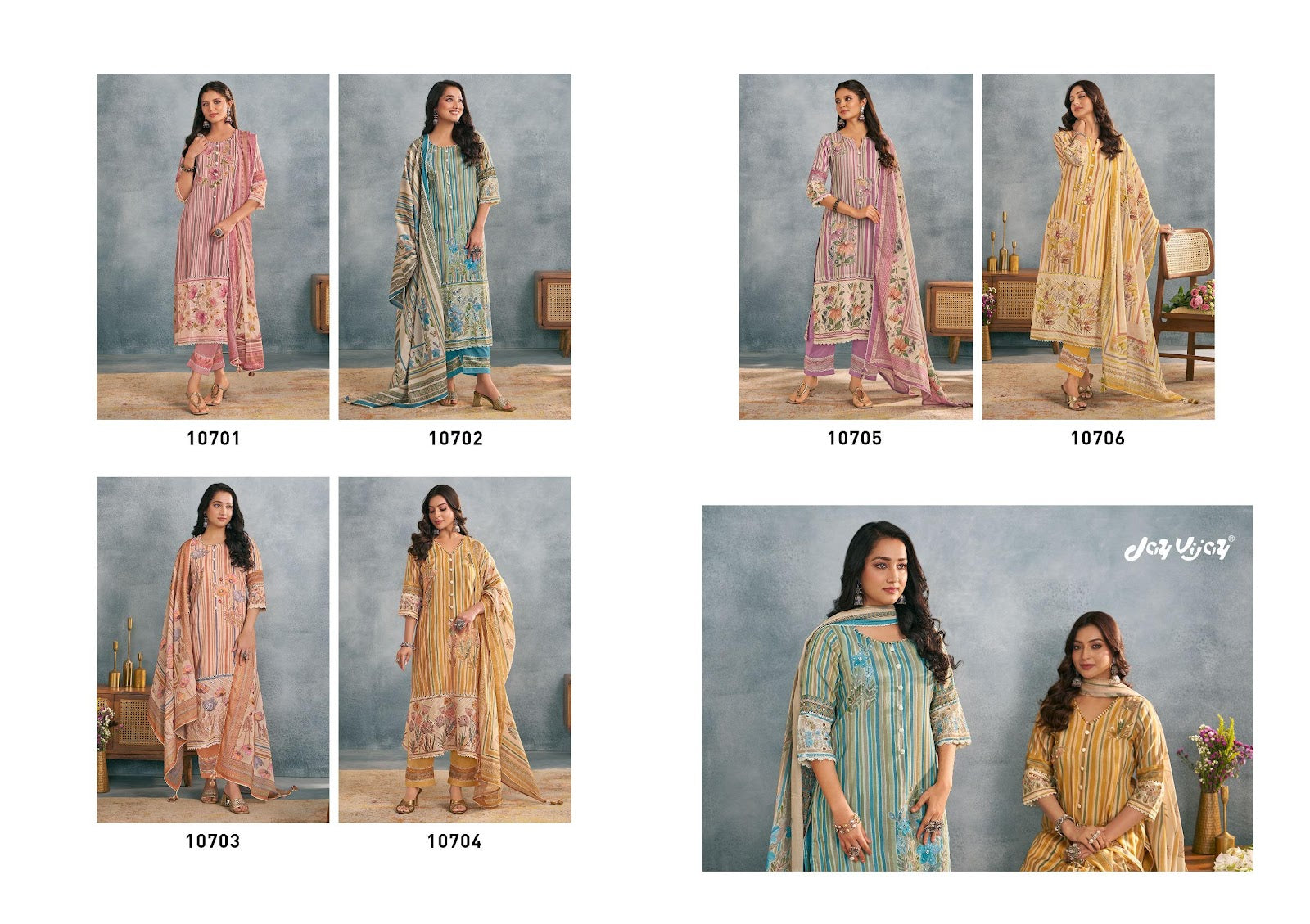 Saumyata Jay Vijay Mal Cotton Pant Style Suits Exporter India