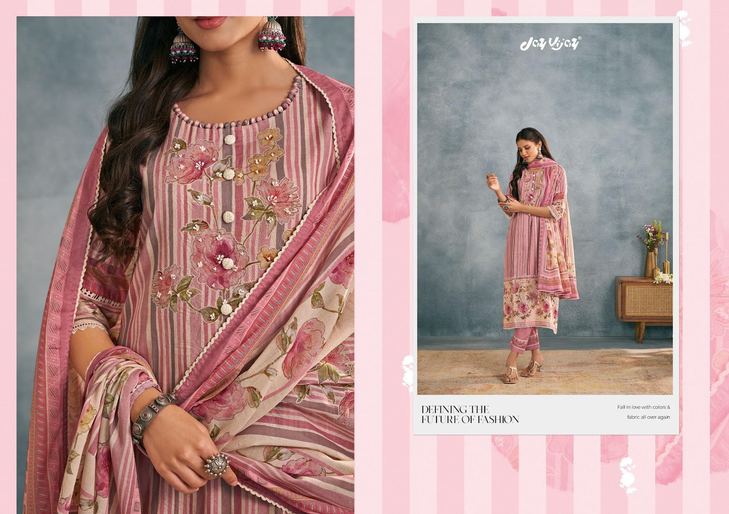 Saumyata Jay Vijay Mal Cotton Pant Style Suits Exporter India