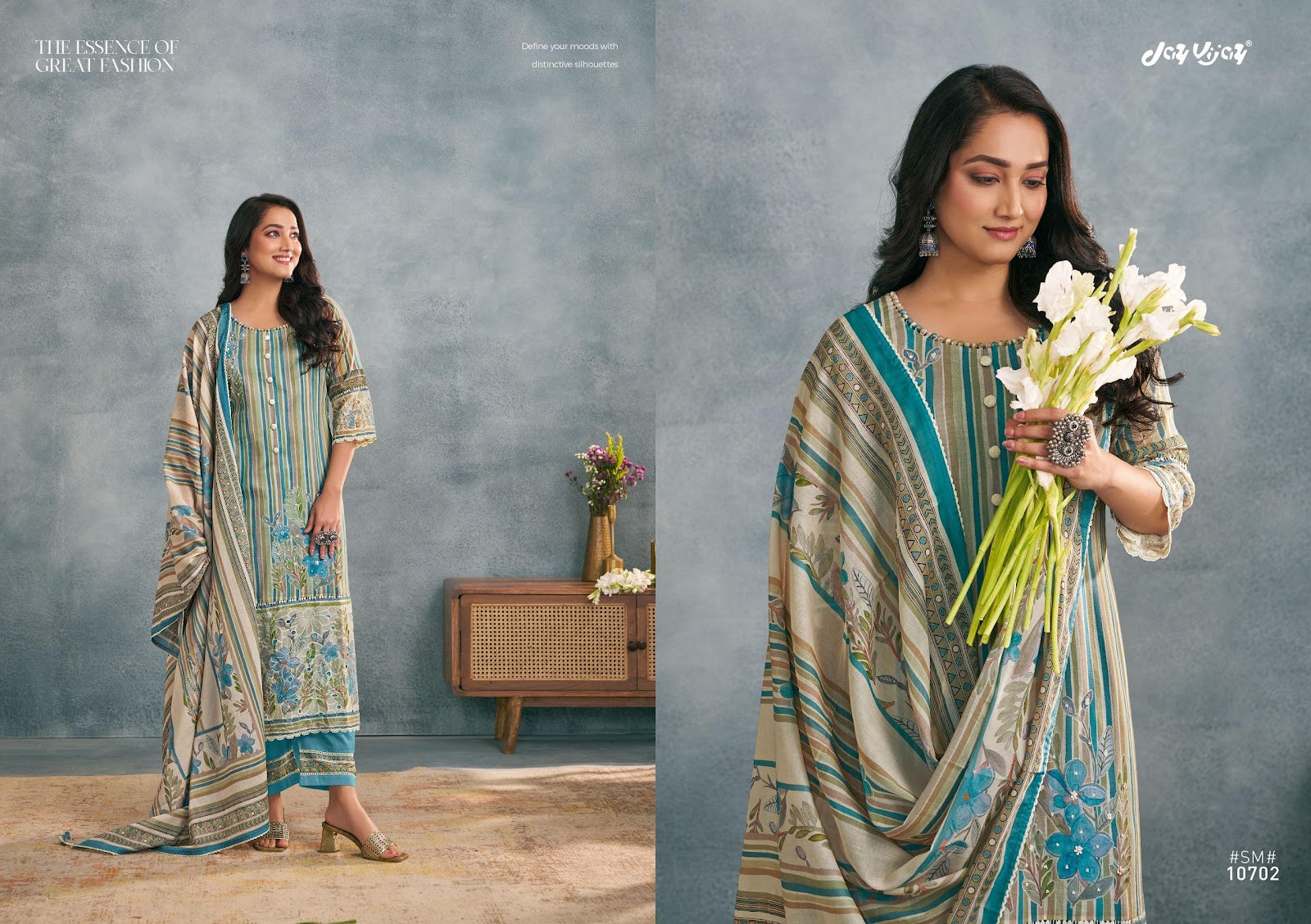 Saumyata Jay Vijay Mal Cotton Pant Style Suits Exporter India
