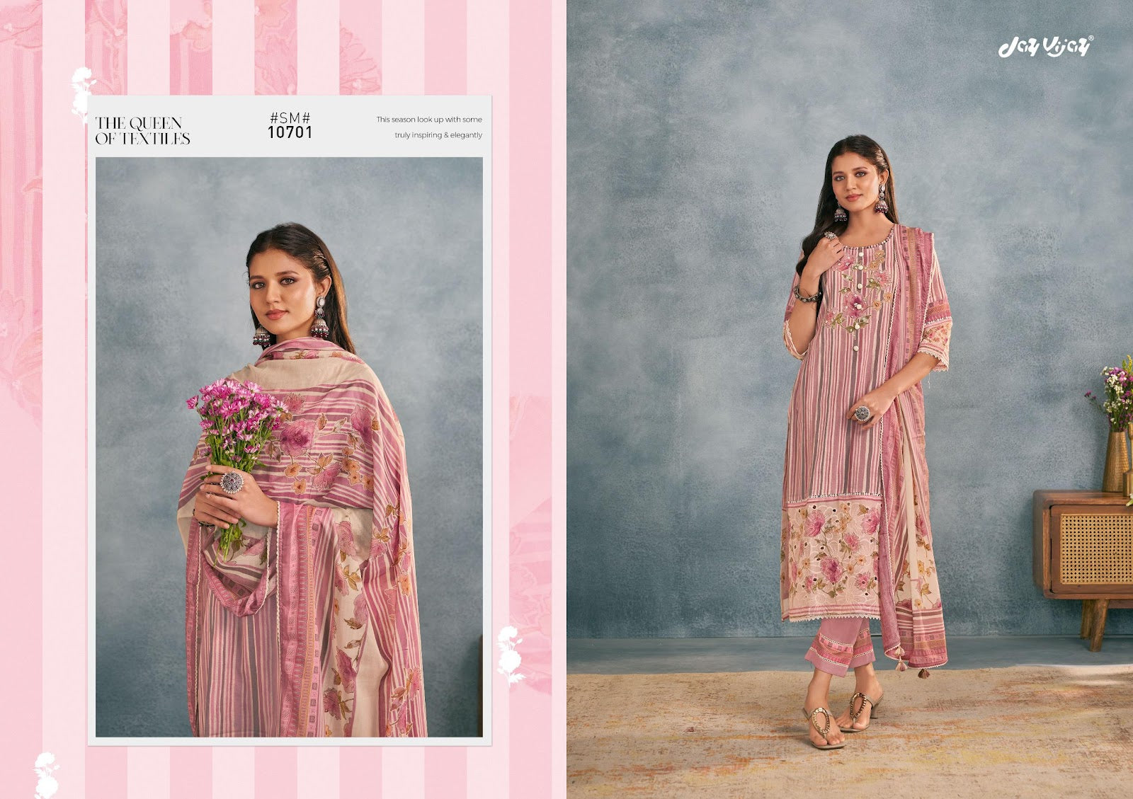 Saumyata Jay Vijay Mal Cotton Pant Style Suits Exporter India