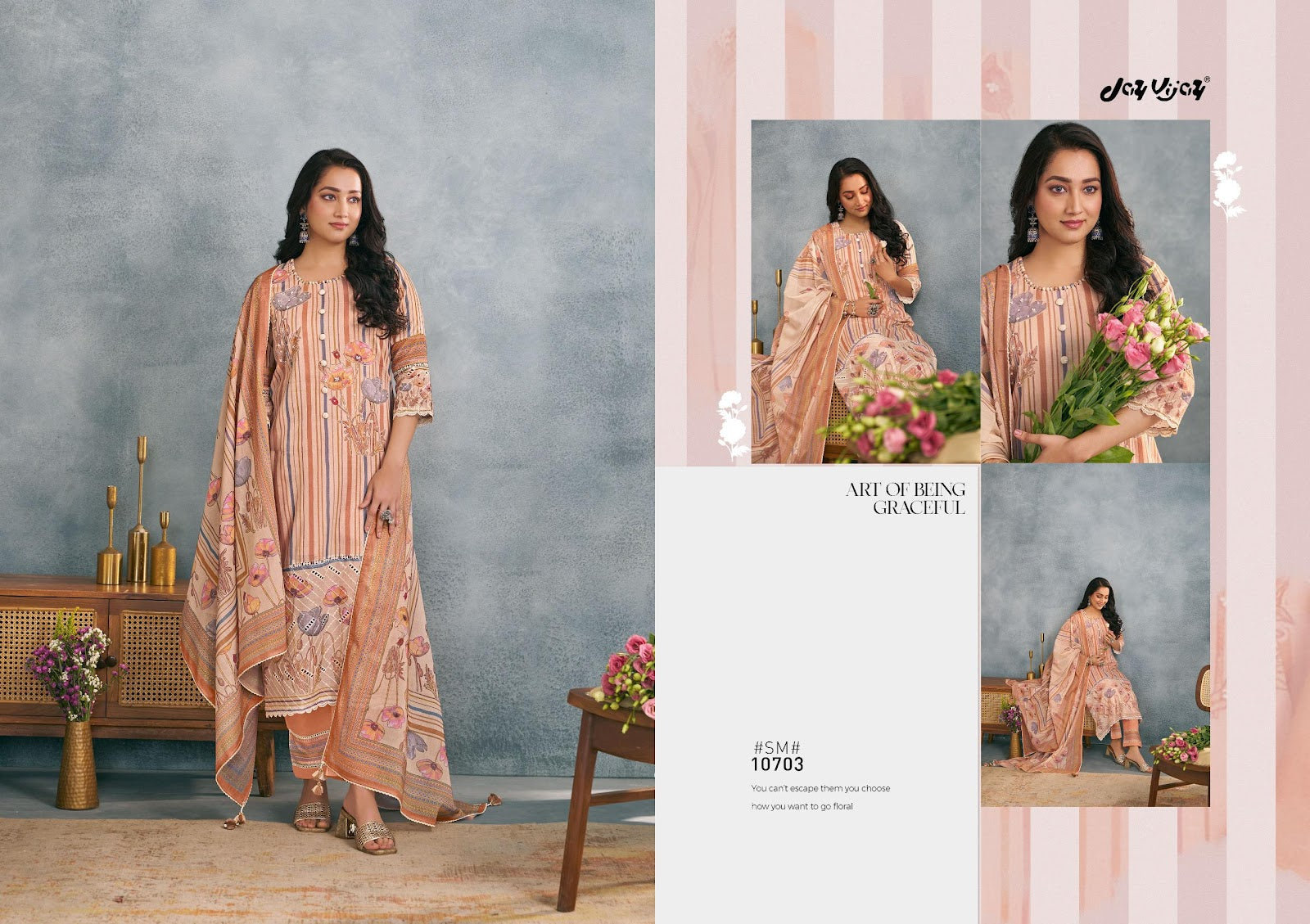 Saumyata Jay Vijay Mal Cotton Pant Style Suits Exporter India