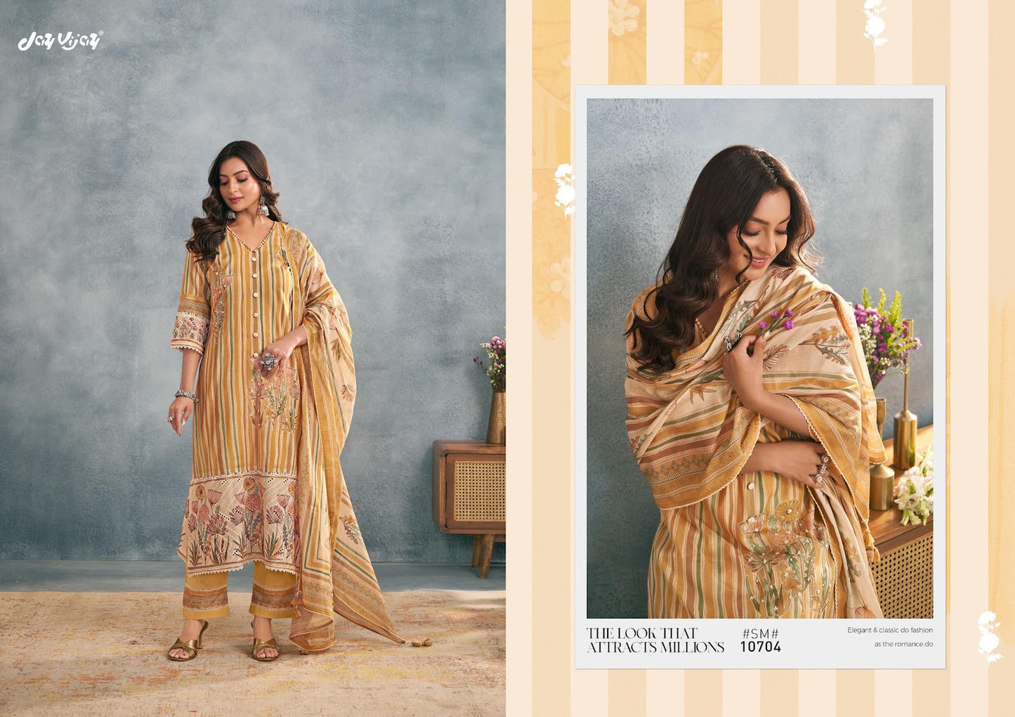 Saumyata Jay Vijay Mal Cotton Pant Style Suits Exporter India