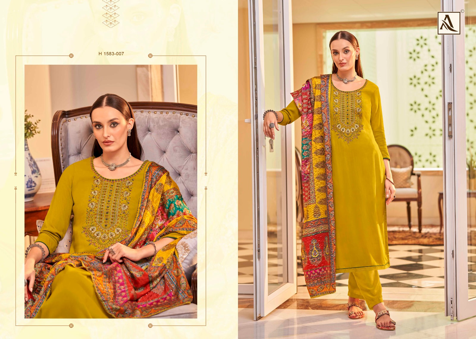 Saundarya Edition 2 Alok Viscose Rayon Karachi Salwar Suits Exporter India