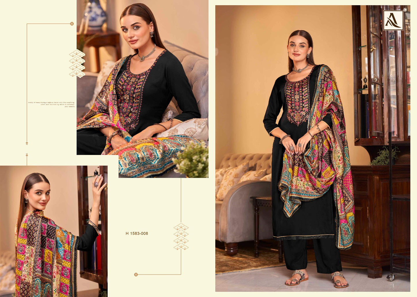 Saundarya Edition 2 Alok Viscose Rayon Karachi Salwar Suits Exporter India