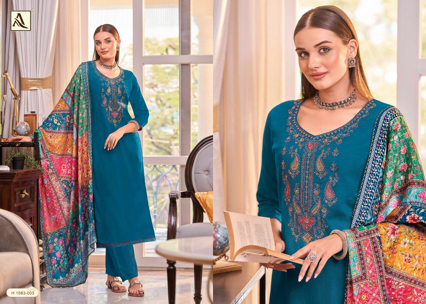 Saundarya Edition 2 Alok Viscose Rayon Karachi Salwar Suits Exporter India