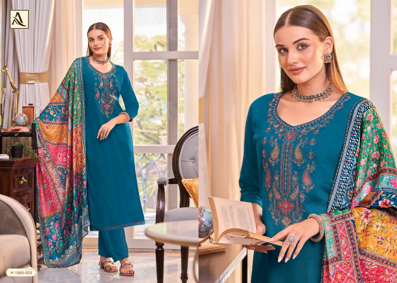 Saundarya Edition 2 Alok Viscose Rayon Karachi Salwar Suits Exporter India