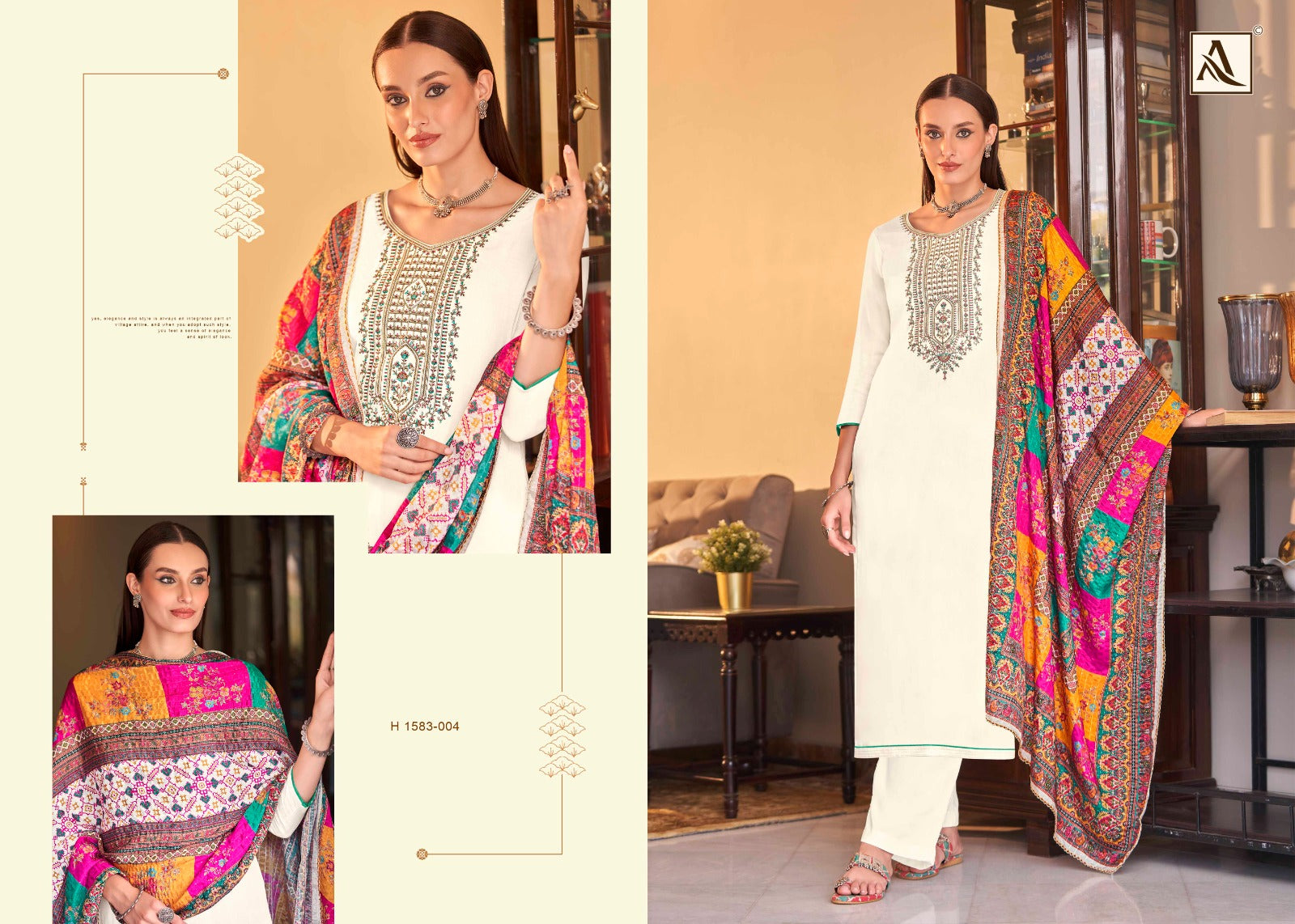 Saundarya Edition 2 Alok Viscose Rayon Karachi Salwar Suits Exporter India