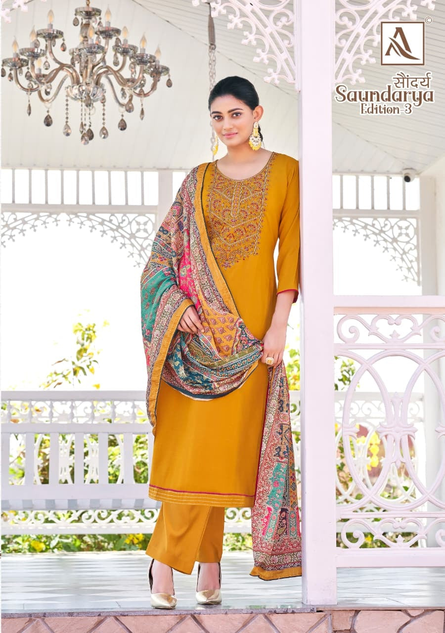 Saundarya Edition 3 Alok Karachi Salwar Suits Wholesale Price