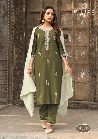 Saundarya Mittoo Viscose Muslin Readymade Suits Wholesaler India