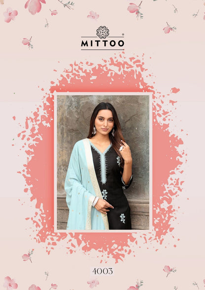 Saundarya Mittoo Viscose Muslin Readymade Suits Wholesaler India