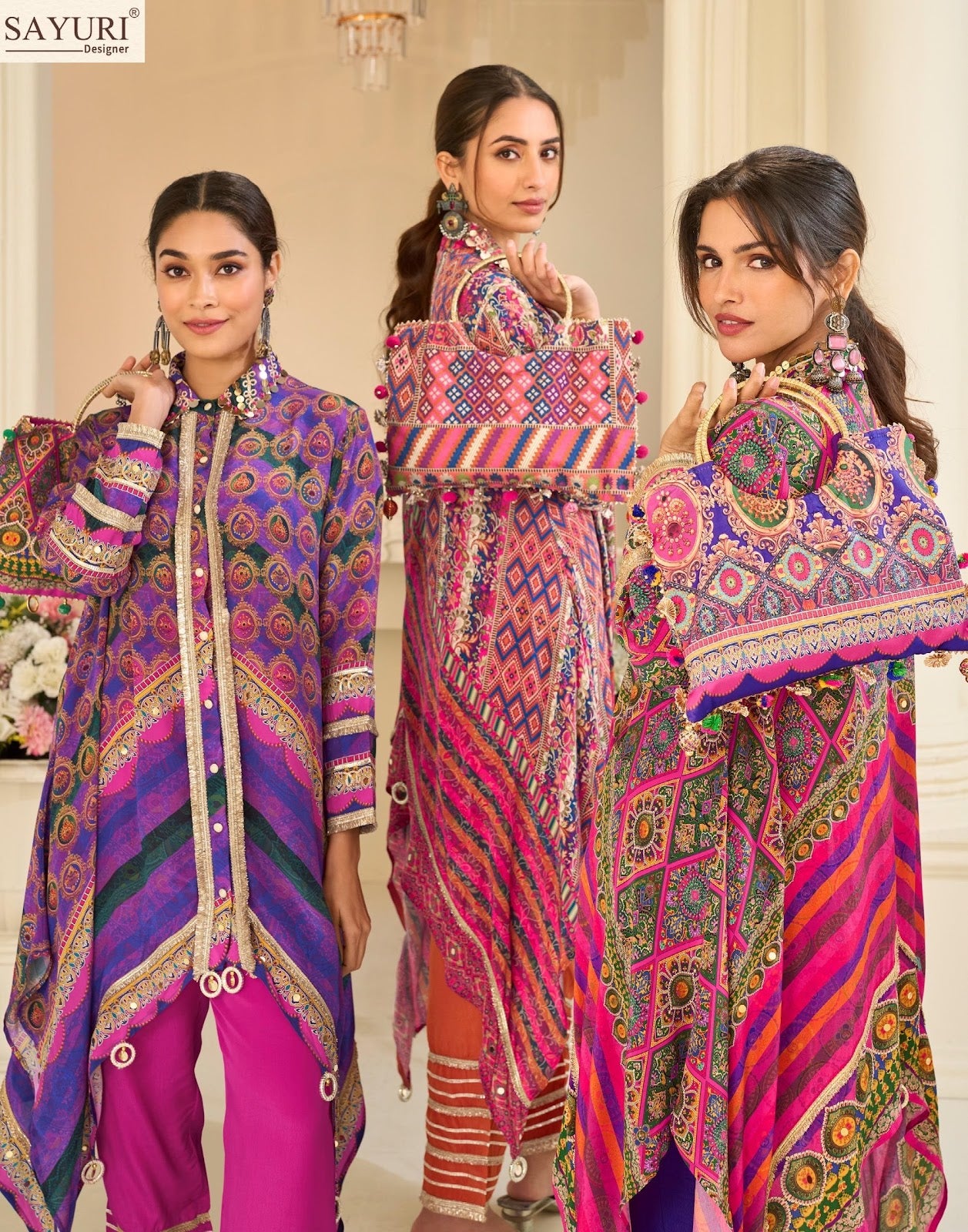 Savan Sayuri Natural Crape Kurti Pant Set Exporter