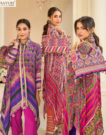 Savan Sayuri Natural Crape Kurti Pant Set Exporter