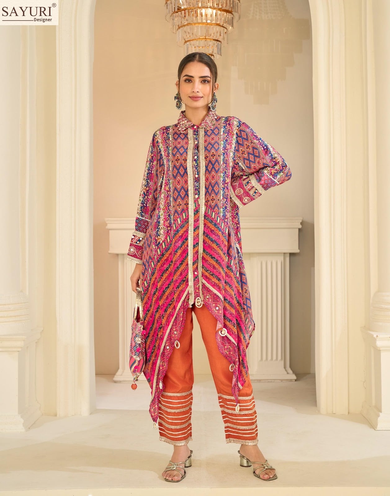 Savan Sayuri Natural Crape Kurti Pant Set Exporter