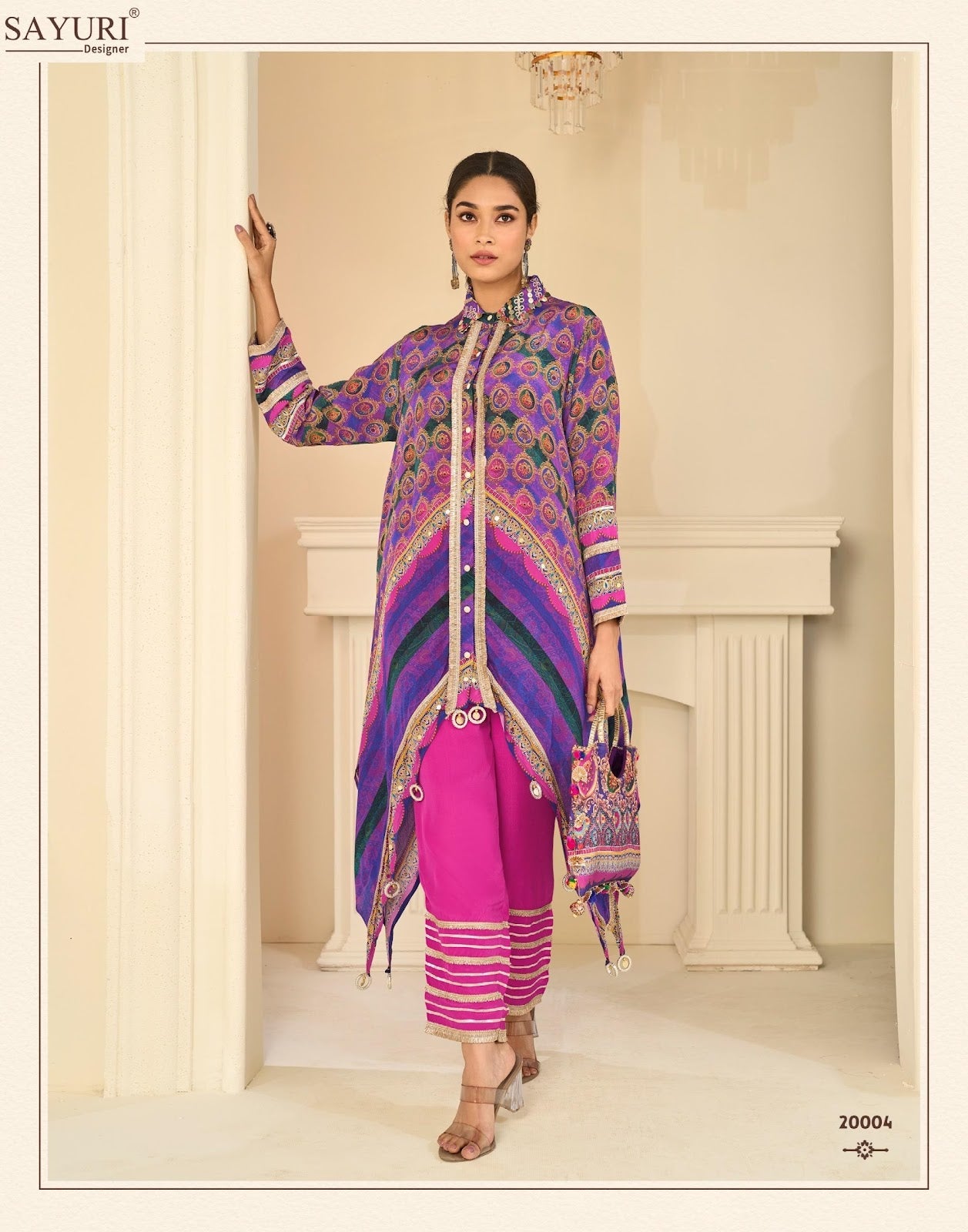 Savan Sayuri Natural Crape Kurti Pant Set Exporter