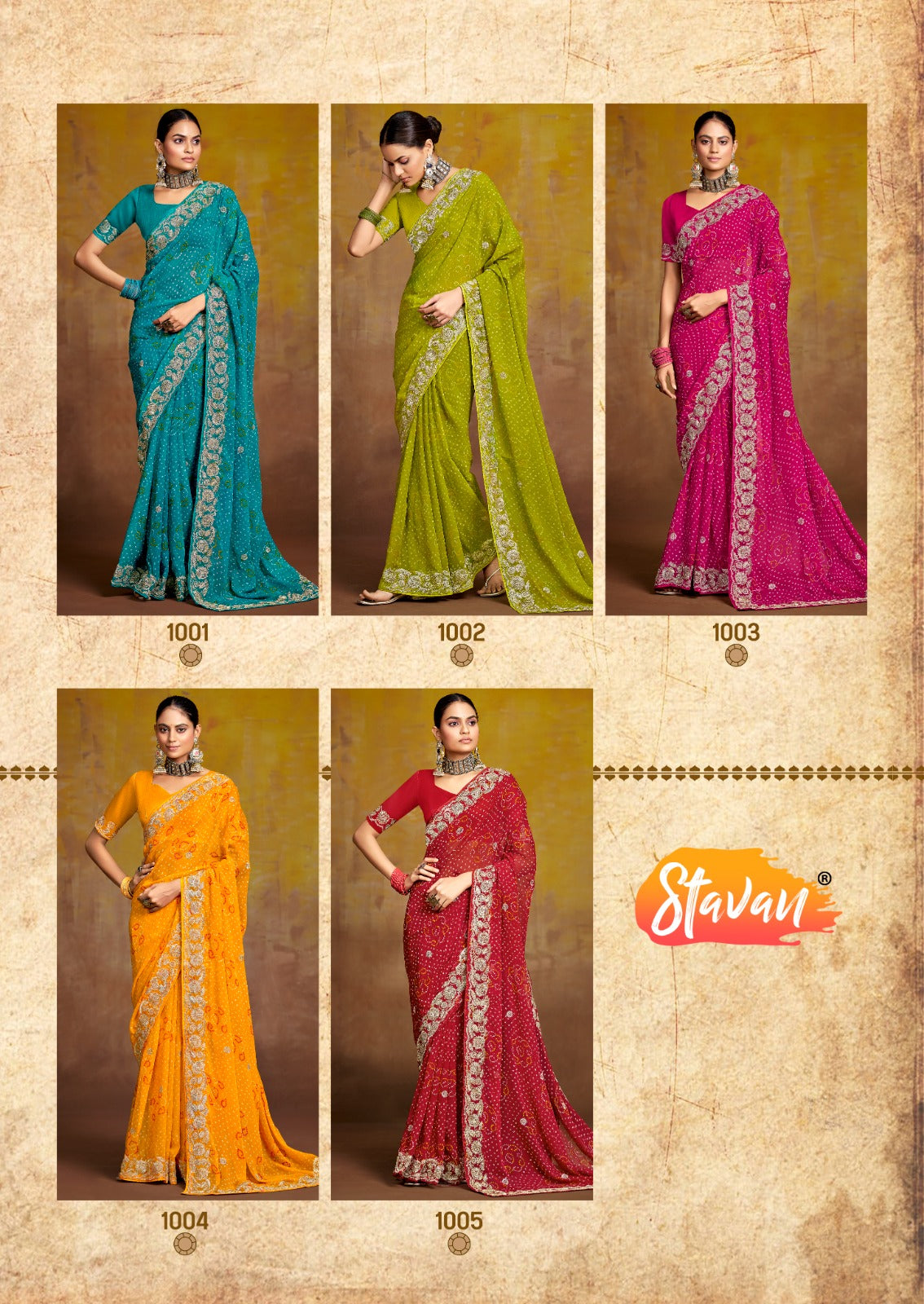 Savan Stavan Georgette Sarees Exporter India