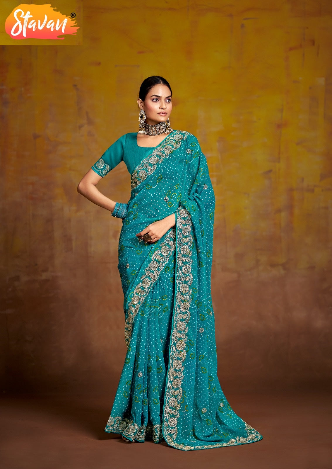 Savan Stavan Georgette Sarees Exporter India