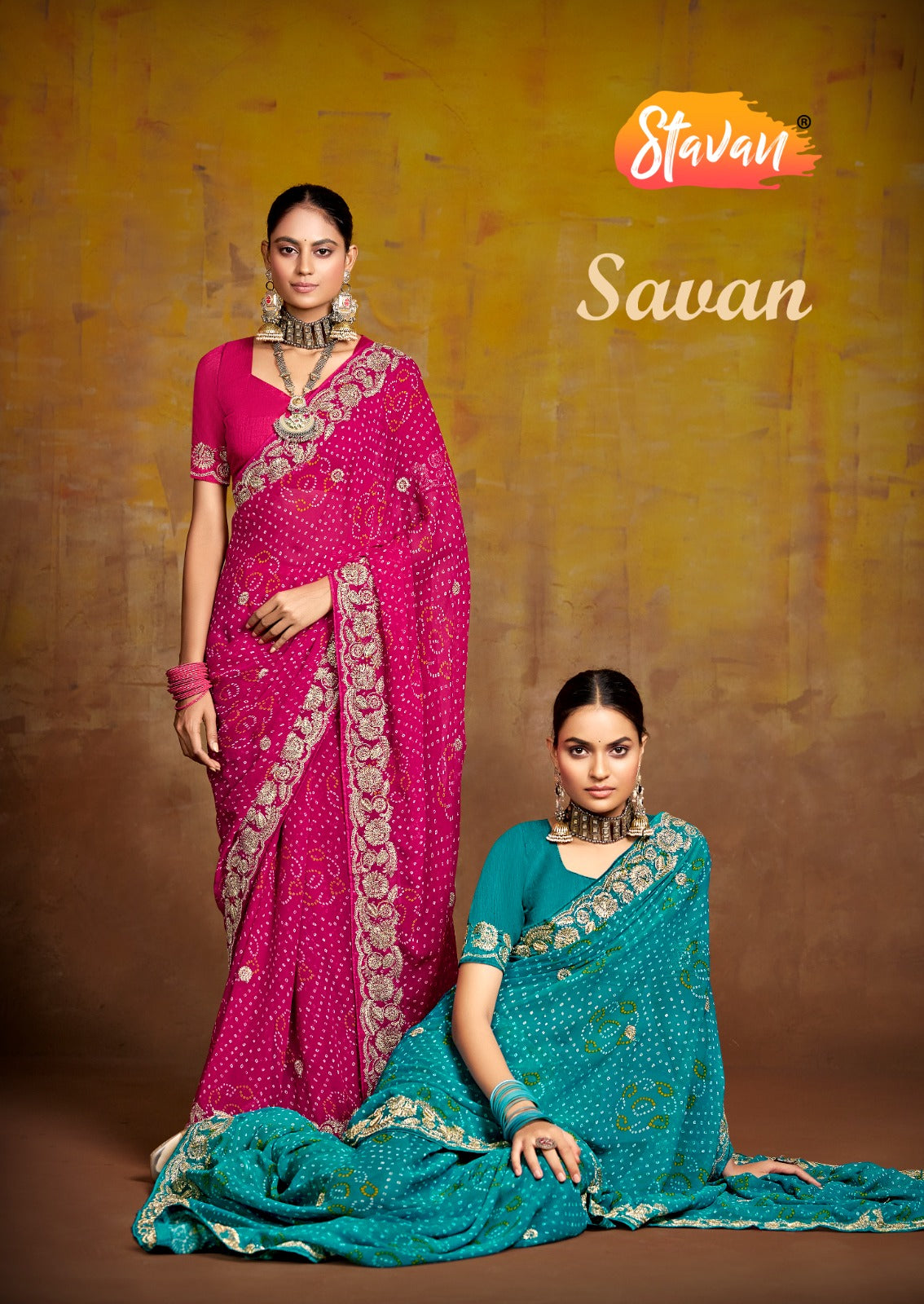 Savan Stavan Georgette Sarees Exporter India