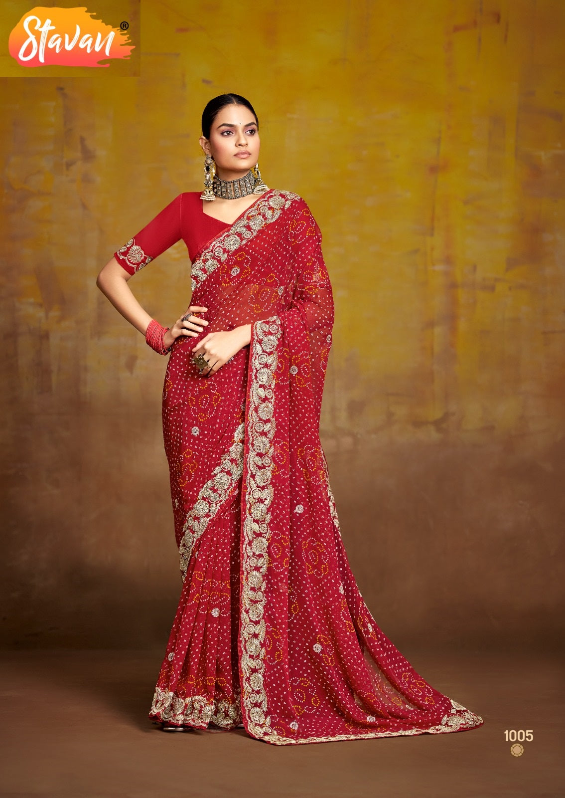 Savan Stavan Georgette Sarees Exporter India