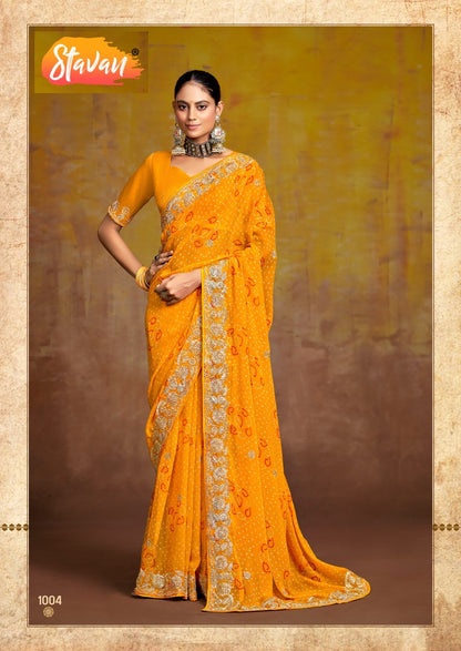 Savan Stavan Georgette Sarees Exporter India