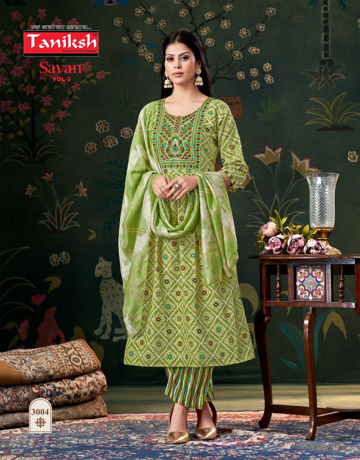 Savan Vol 3 Taniksh Viscose Readymade Anarkali Suits Exporter