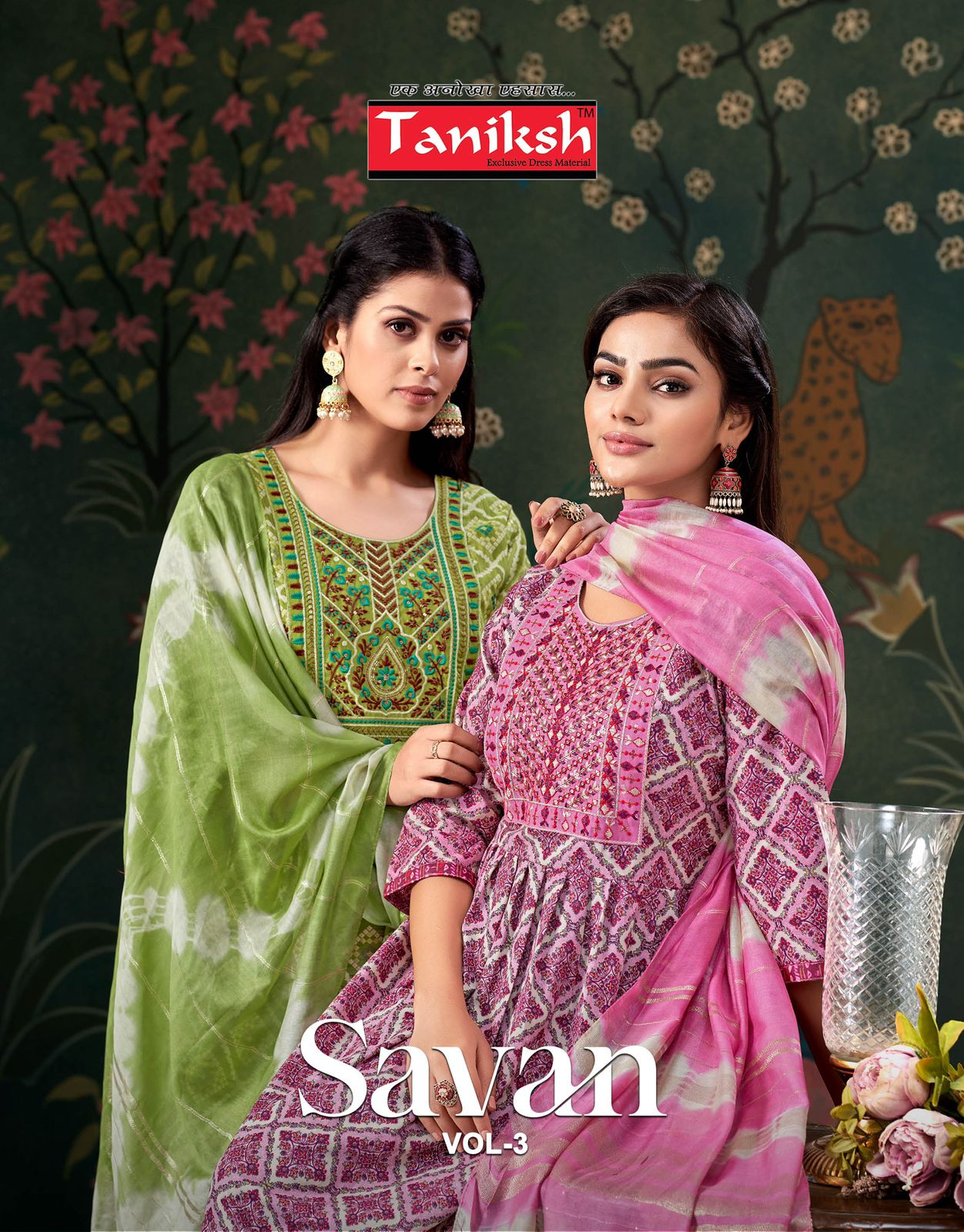 Savan Vol 3 Taniksh Viscose Readymade Anarkali Suits Exporter
