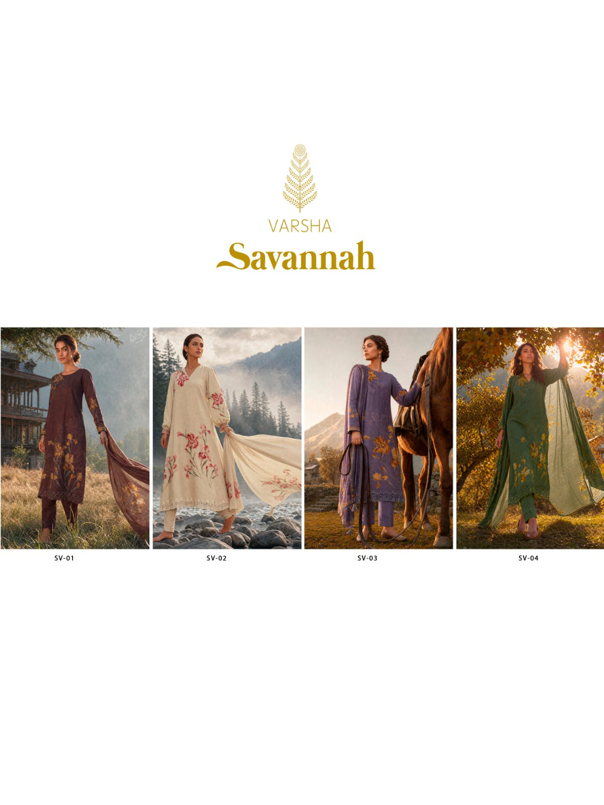 Savannah Varshaa Viscose Pashmina Suits Supplier Gujarat