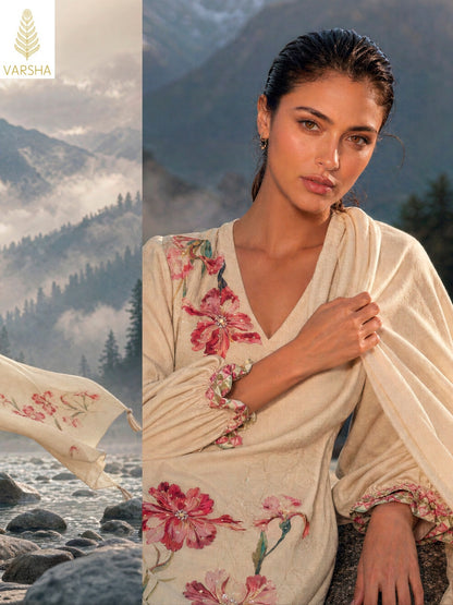 Savannah Varshaa Viscose Pashmina Suits Supplier Gujarat