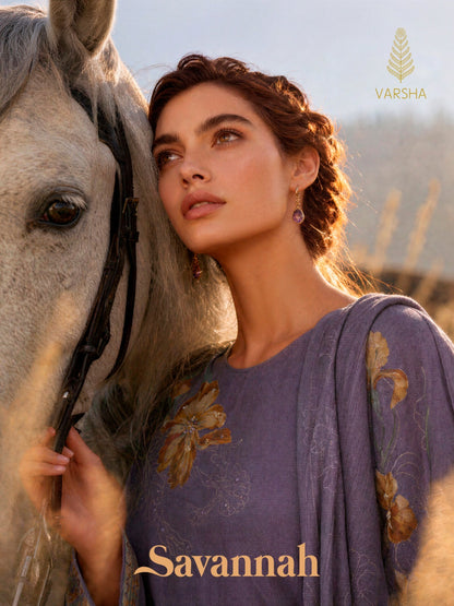 Savannah Varshaa Viscose Pashmina Suits Supplier Gujarat