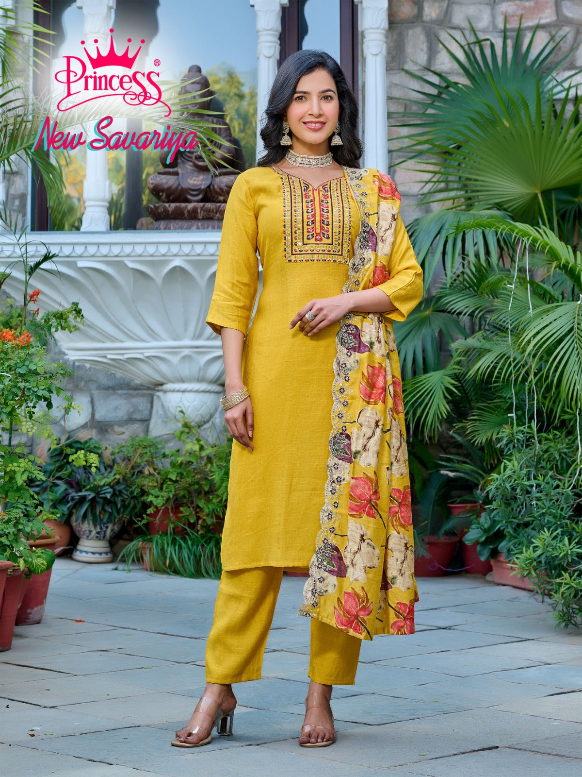 Savariya Princess Creation Vetican Readymade Pant Style Suits Wholesaler