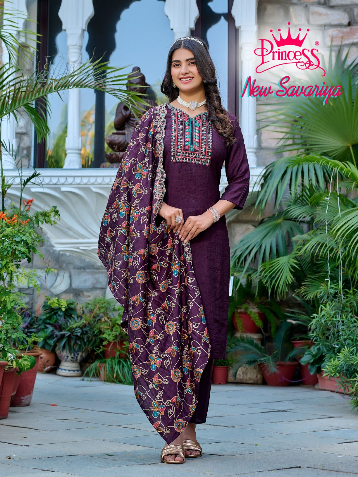 Savariya Princess Creation Vetican Readymade Pant Style Suits Wholesaler