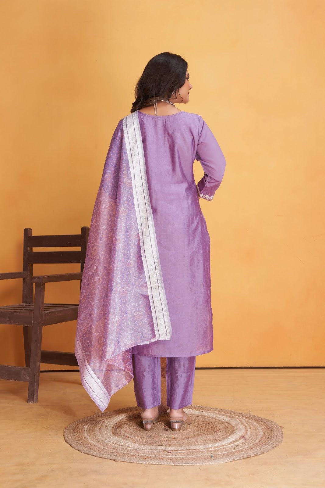 Savariya Seamore Roman Silk Readymade Pant Style Suits Exporter India