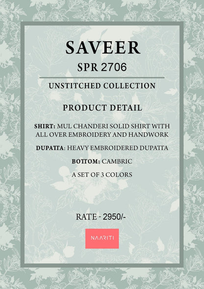 Saveer Naariti Mul Chanderi Salwar Suits Supplier Ahmedabad