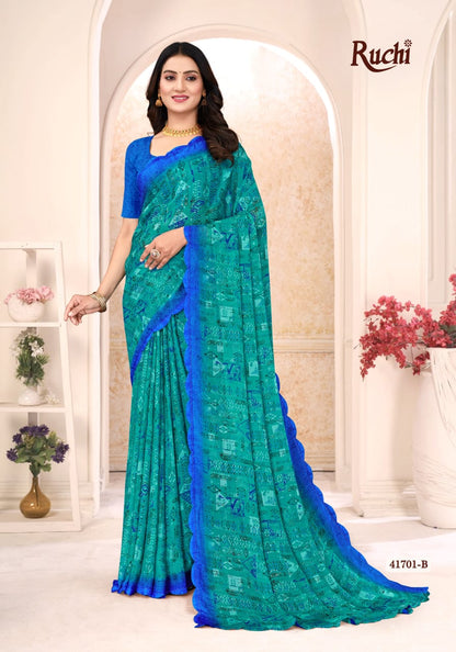 Savera 12 Ruchi Chiffon Sarees Supplier Ahmedabad