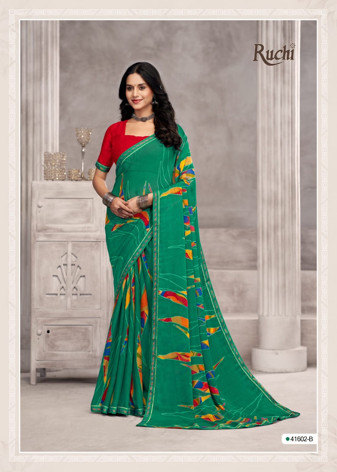 Savera 13 Ruchi Chiffon Sarees Exporter